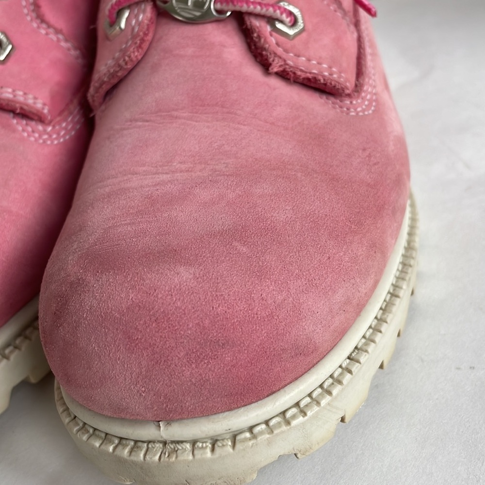Y2K TIMBERLAND boots Womans 7.5 pink Nellie Ankle - Picture 8 of 13